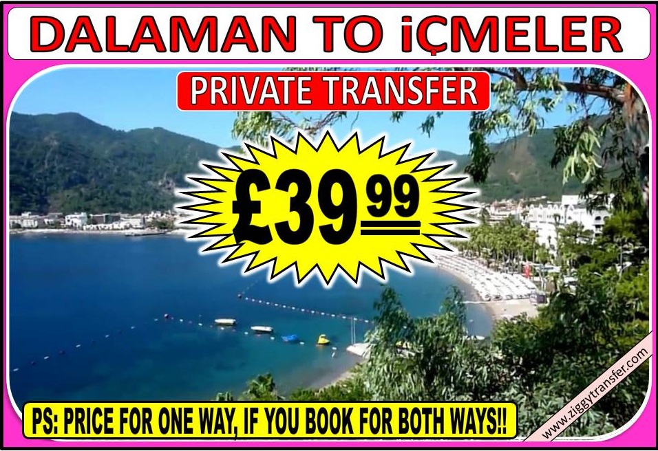 Dalaman to İçmeler 