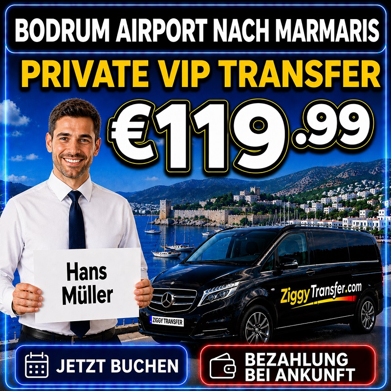 BODRUM AIRPORT NACH MARMARIS