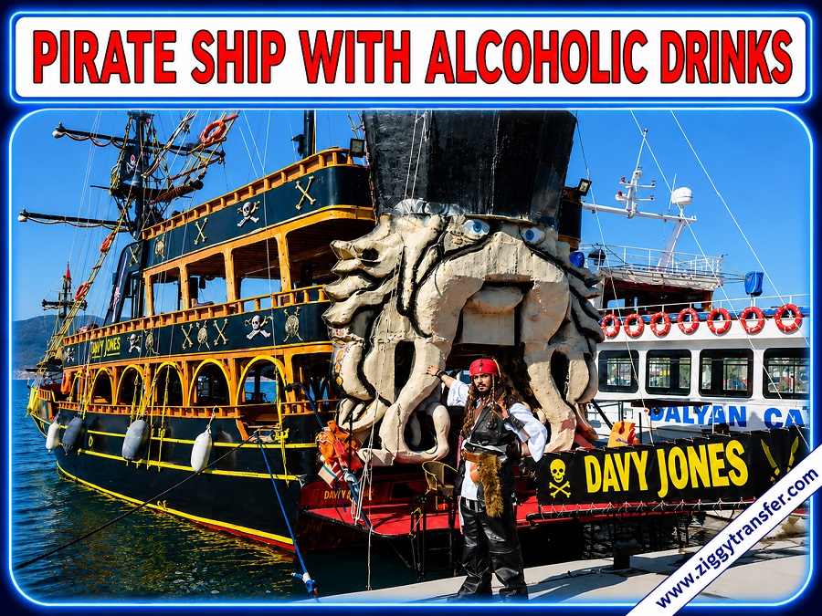 Pirate Ship With Alcoholic Drinks